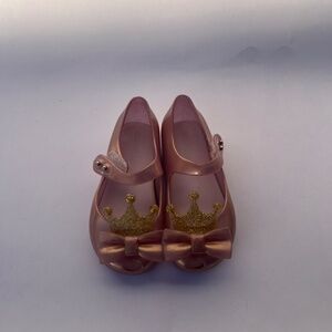 Mini Melissa Girls Crown Peep toe